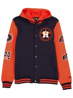 Houston Astros Throwback Patch Letterman Varsity Jacket