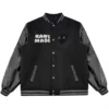 Human Made X Kaws Made Black Letterman Varsity Jacket