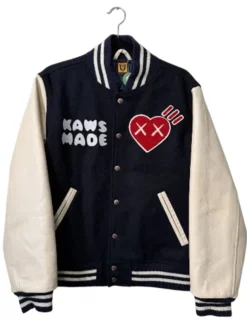 Human Made x Kaws x Navy Varsity Jacket