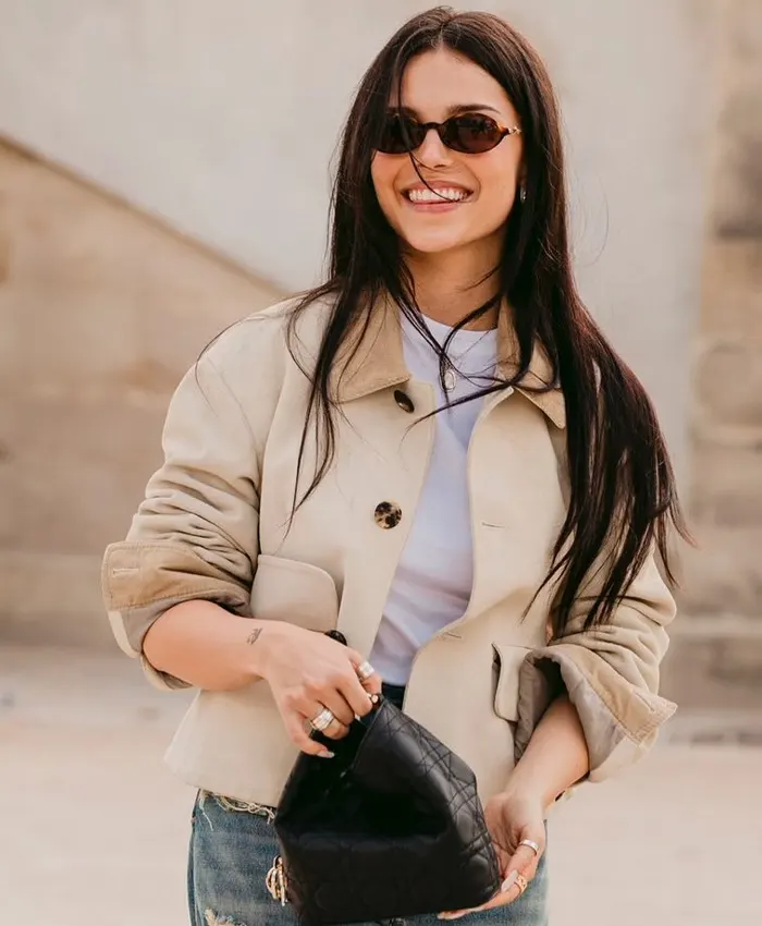 Inde Navarrette Dior’s fashion show Paris Fashion Week Jacket