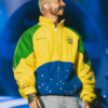 J Balvin Rock Show In Rio Intra x Brazil National Team Windbreaker Jacket For Sale