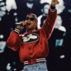 JAY-Z 30 Show Pharrell Williams Red varsity jacket