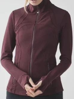 Jackie Tohn Nobody Wants This Esther Lululemon Burgundy Define Full Zip Jacket For Sale
