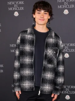 Jacob Whiteduck-Lavoie New York In Moncler Event Plaid Jacket For Sale