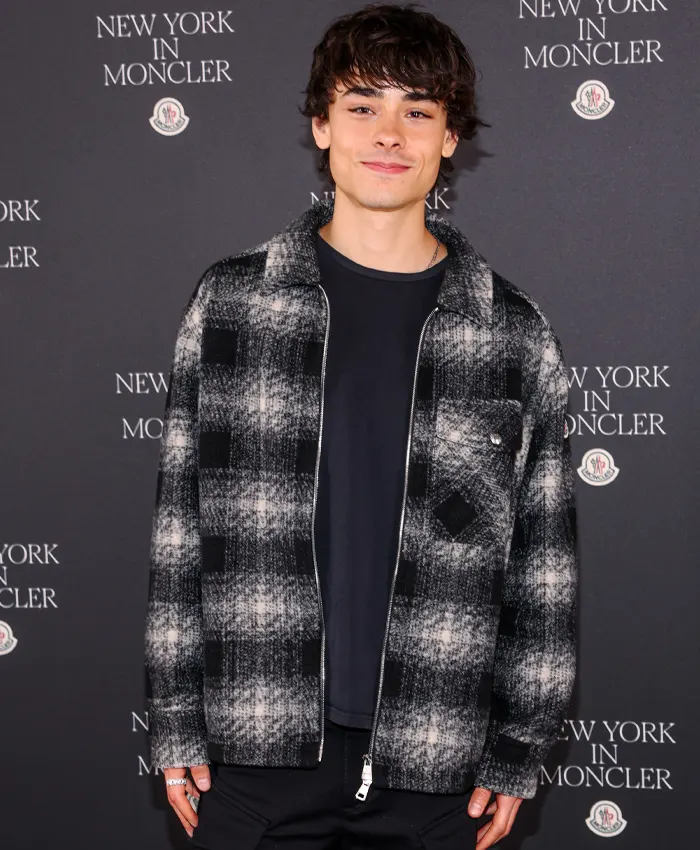 Jacob Whiteduck-Lavoie New York In Moncler Event Plaid Jacket For Sale