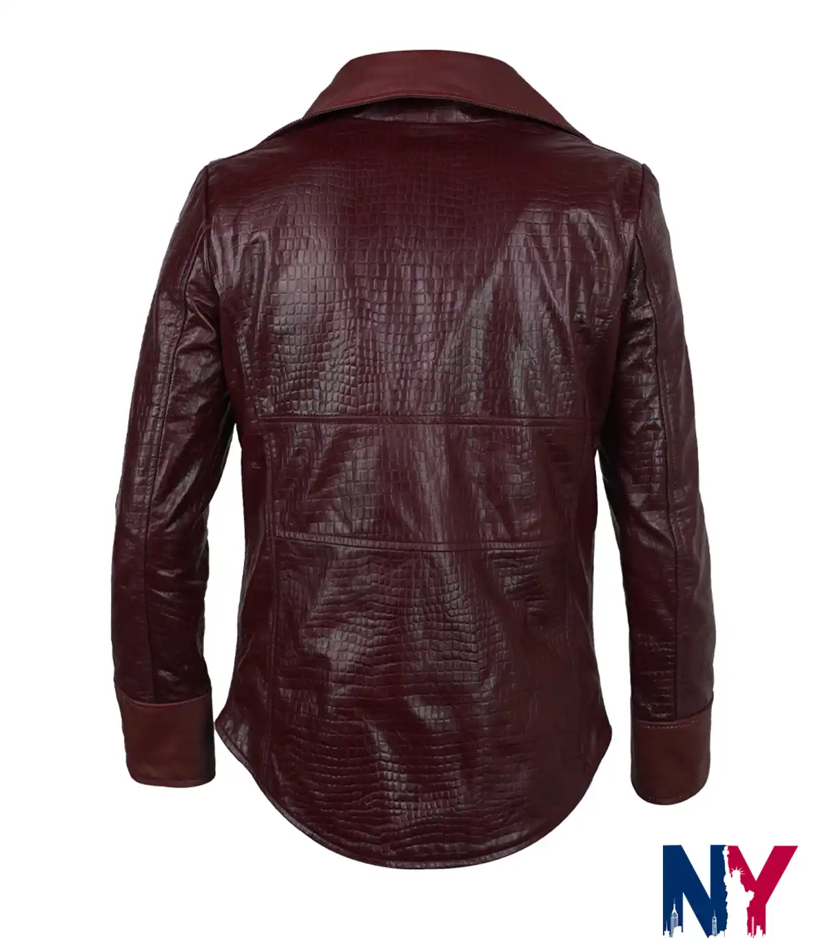 Jada Pinkett Smith Niobe Movie The Matrix 4 2021 Red Slim-Fit Leather Jacket back view