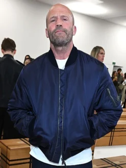 Jason Statham Burberry Fashion Show Blue Jacket
