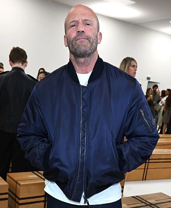 Jason Statham Burberry Fashion Show Blue Jacket