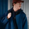 Jay Movie Masterplan 2026 Victor Belmondo Blue Cotton Double Breasted Button Coat