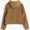 Jisoo Tommy Hilfiger Brown Wool Jacket With Hood
