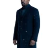 John Stewart TV-Series Lanterns 2026 Aaron Pierre Black Wool Trench Coat side view