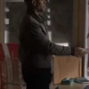 John Stewart TV-Series Lanterns 2026 Aaron Pierre Grey Wool Bomber Jacket side view