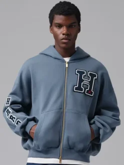 Jordan Flight x Howard University Mens Fleece Full-Zip Hoodie