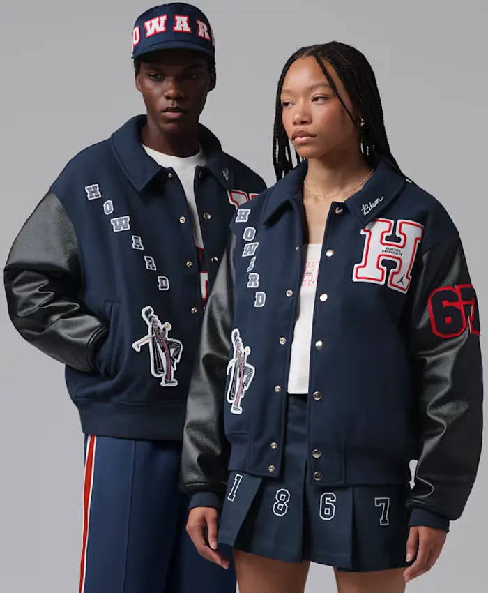 Jordan Flight x Howard University Varsity Letterman Jacket
