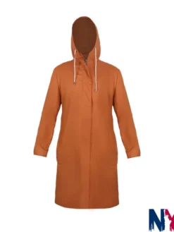 Joséphine Jobert Saint-Pierre Hooded Brown Coat
