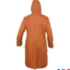 Joséphine Jobert Saint-Pierre Hooded Brown Coat Back