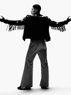 Jude Bellingham Adidas Fringe Black Leather Jacket