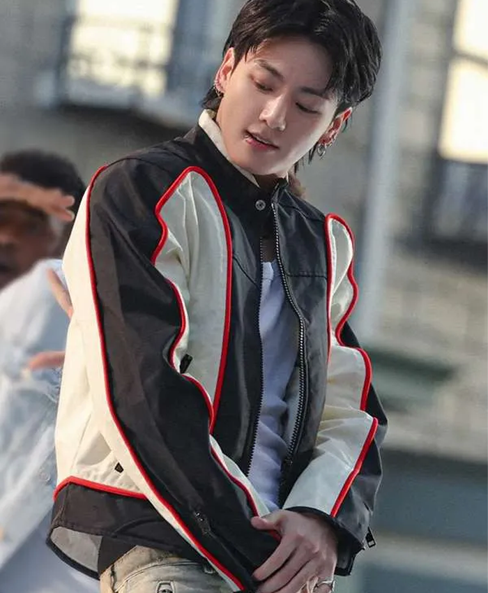 Jungkook-3D-Song-Black-and-White-Jacket