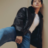 Jungkook Calvin Klein Fall 2026 Feel the Fit Denim Campaign Black Leather Jacket