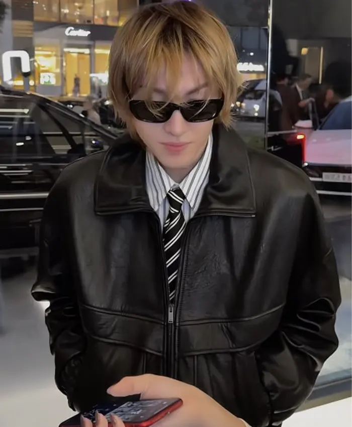 K-Pop Martin Cortis Saint Laurent Leather Jacket