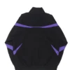 Kai Cenat Debut New York Fashion Week 2026 VIVET Black Fleece Track Jacket back view