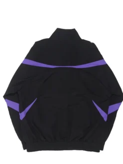 Kai Cenat Debut New York Fashion Week 2026 VIVET Black Fleece Track Jacket back view