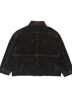 Kai Cenat VIVET Debut New York Fashion Week 2026 Black Cotton Workwear Cargo Jacket back view