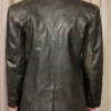 Kai Cenat VIVET Debut New York Fashion Week 2026 Double-Breasted Distressed Leather Blazer back view