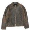 Kai Cenat VIVET Debut New York Fashion Week 2026 VIVET Raglan Zip-Up Vintage Brown Jacket front view