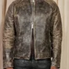 Kai Cenat VIVET Debut New York Fashion Week 2026 VIVET Zip-Up Vintage Brown Raglan Jacket front view