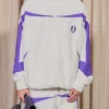 Kai Cenat VIVET Debut New York Fashion Week 2026 White Fleece Track Jacket front view