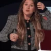 Kelly Clarkson The Voice Season 30 Tweed Plaid Jacket