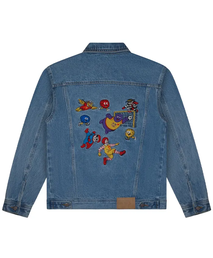 KidSuper McDonalds Denim Jacket Back