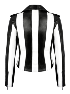 Killstar Beetlejuice Leather Biker Jacket Back