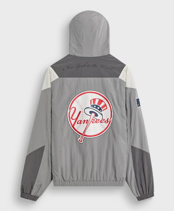 Kith New York Yankees 2026 Nylon Dante Pullover Jacket Back