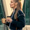 Kristen Bell Nobody Wants This Black Track Jacket