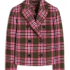 Kristen-Johnston-TV-Series-Leanne-S2-Carol-Pink-and-Brown-Plaid-Blazer-On-Sale