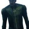 Kyle Chandler TV-Series Lanterns 2026 Hal Jordan Green Leather Costume Jacket front view