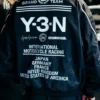 Las Vegas F1 Grand Prix Y-3-N x Neighborhood Travis Scott Adidas Racing Black Cotton Jacket back view