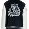 Las Vegas Raiders Collared Black Jacket