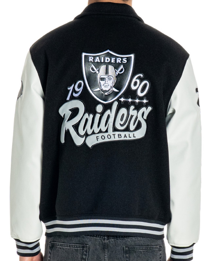 Las Vegas Raiders Collared Black Jacket