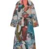 Lauryn Hill Kai Cenat 2026 Vivet Fashion Show Café De La Jacquard Multicolor Cotton Overcoat front view