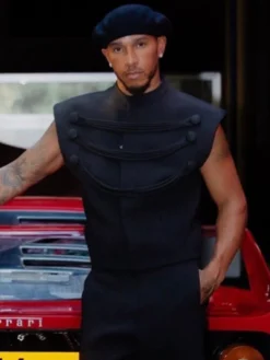 Lewis Hamilton Military-Style Black Vest