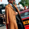 Lewis Hamilton Monza Camel Wool Overcoat