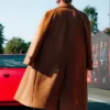 Lewis Hamilton Monza Ferrari F40 Camel Wool Overcoat Back