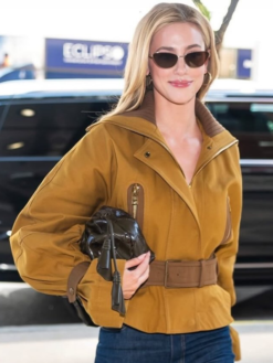 Lili Reinhart Mustard Utility Jacket For Sale