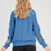 Long Sleeve Women Cable Knit Cardigan Sweater Back