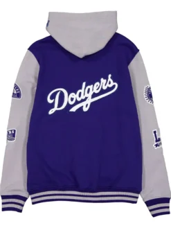 Los Angeles Dodgers Throwback Patch Jacket Back