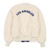 Los Angeles Dodgers x Alpha x New Era MA-1 Sherpa Flight Jacket Back