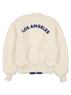 Los Angeles Dodgers x Alpha x New Era MA-1 Sherpa Flight Jacket Back
